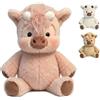Generico Peluche che Corre Mucca 45/60cm - Cuscino Morbido e Soffice per Casa - Pupazzo che Cammina a Forma di Vitello (Rosa,45cm)