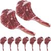 SUPVOX 20 giocattoli da bistecca in miniatura in PVC a prova di bambini, decorazione realistica per feste e collezionisti