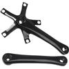DHNCBGFZ Guarnitura per bici da strada, 165 mm, pedivella sinistra e destra, per bici a velocità singola, in lega di alluminio, ultraleggero, per bici pieghevoli, bici da strada, colore nero
