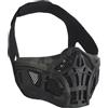 Generic Maschera Mezza Faccia Traspirante con Interno in Silicone, Copertura Viso Leggera per Cosplay, Halloween, Feste e Outdoor(Bmc)