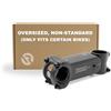 REDSHIFT ShockStop Suspension STEM for Oversized, Non-Standard 1-1/4in (31.8mm) Steerer Tubes, Shock-Absorbing Bike Handlebar STEM for Road, Gravel, Hybrid And E-Bikes, 6 Degree x 100mm