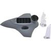 SheerFaring Luci per Casco Ricaricabili, Luce di Segnalazione a LED Regolabile, Faro Anteriore, Luce Notturna, Lampada di Segnalazione Impermeabile, Materiale PP, Grigio
