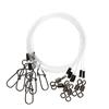 Croch FILO DA PESCA Fluorocarbon Leader - Set di 6 Punte per Pesca al luccio, 25 cm