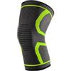 bayicie Ginocchiera sportiva lavorata a maglia leggera traspirante ginocchio manica a compressione donna uomo elastico fitness all'aperto basket corsa