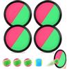 YiliYa Gioco di Lancio e Cattura con 4 Dischi e 4 Palle, Plastica, Verde/Rosa/Nero, Tiro Anelli, Giochi Outdoor, Family Bonding, Beach Games, Sports Activities, Indoor Games