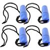 OHPHCALL 1 Set Contenitore Portatile per Kayak con Coperchio Ermetico, Resistente alla Compressione, in Plastica Blu Cilindrico per Spiaggia e Rafting Fluviale 4 Pezzi