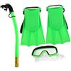 Kichvoe Set da Snorkeling con Occhialini Regolabili e Pinne Comode in Pvc e Pc, Design Adorabile, per Esplorazioni Subacquee e Snorkeling in Spiaggia