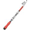 ZUZZEE Canna da pesca telescopica compatta con 5 sezioni, si ripiega fino a 31 cm, adatta per barca, rock surf e casting leggero (blu, 1,5 m)