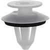Restagraf Clip per pannello con rivestimento interno e porta in sacchetto per veicoli Volkswagen/Mercedes-Benz, 8,2 mm, punzonatura, confezione da 8, bianco/nero