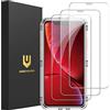 UNBREAKcable [ 3 Pezzi Pellicola Vetro Temperato per iPhone 11/XR - Durezza Ultra HD 9H, Vetro Prottetiva Doppia Difesa Serie per iPhone 11/XR 6.1? [ Anti-graffio, Anti-Impronta,Senza Bolle ]