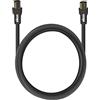 Ekon cavo antenna TV, cavo antenna, maschio femmina, 1.8 metri, 75 dB, per TV, smart TV, decoder, digitale terrestre