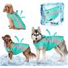 TOPSOSO Gilet Rinfrescante Cani Pettorina Refrigerante Cane da Compagnia con Striscia Riflettente di Sicurezza e Cerniera Regolabile Efficace Evaporativo Cappotto Refrigerante Cane All'aperto(Verde S)