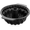 GreenPan Bistro Stampo Bundt 24 cm, Rivestimento Ceramico Antiaderente, Senza PFAS, Acciaio Alluminato, Adatto Forno 230 °C, Nero