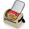 AiQInu Borsa Termica Porta Pranzo 8.5L, Borsa Frigo, Borsetta Termica Portatile con Tracolla, Isolamento 3 Strati, Fodera Resistente Alle Perdite, Lunch Bag per Lavoro, Scuola, Picnic