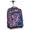 Appack Big Trolley, 35 L, Singola Barra Telescopica, Spallacci a scomparsa, Doppio uso, Tasca frontale, Scuola elementare, English Lavander, Bambine e Ragazze, rosa/blu