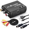HTDYOO S Video RCA a HDMI Converter con cavo RCA + cavo Svideo + cavo USB, S-Video AV a HDMI Converte Compatibile per PAL/NTSC per TV/PC/PS1/PS2/STB/Xbox/VHS/VCR/DVD