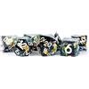 Metallic Dice Games FanRoll by Metallic Dice Games Handcrafted Sharp Edge Resin DND Dice Set: Simmer