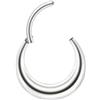Lantine Septum Piercing Ring G23 Titan 16G (1,2 mm) - Diverse misure e colori, ipoallergenico, per setto, elice, cartilagine, Rook, Conch, sacchetto di velluto, 8 mm