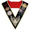 Generic Massonic Regalia Scottish Rite AASR 32 ° Grado Handmade Golden Bullion Wire ricamo collare