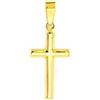 Monde Petit Croce Oro Giallo 18K Rettangolare Brillante 17 x 10 mm - Certificato di garanzia - 8493