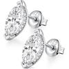 Miaofu Orecchini Uomo Donna Diamanti Uomo Zirconi Argento Diamante Orecchino Donna Con Zirconi Argento,18K Oro Placcata Orecchini E770-6