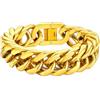 FaithHeart 17 MM Bracciale Uomo Acciaio Bracciale Collezione Minimalista Unisex Taglio a Diamante Larghezza 12 cm Catena Cubana Solida Lunghezza 19/21/23 cm Antiallergico