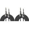 Stagg SAC6PS DL Cavo S Serie Stereo Deluxe da Jack a Jack 6.3 mm, 6 m (Confezione da 2)