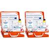 AIESI® Cassetta medica di pronto soccorso con ALLEGATO 2 per aziende meno 3 dipendenti, Conforme DM388/DL81, Made in Italy (Confezione da 2)
