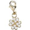 Depesche 11785-100 Charms Express yourself - ciondolo per collane e bracciali, "Good Luck", placcato argento, come piccolo regalo