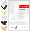 HIMEETIME® 1x Cornice A2 42x59,4 cm,Cornice in metallo Argento,Cornice per documenti 42x59,4 cm Grande Collage,Cornice in metallo Cornice in alluminio,Cornice per quadri A2 Cornice per foto