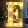 Fancysky Lettere LED da 22 cm, Lettere Luminose Led, Adatte per Proposte di Matrimonio, Festival, Feste e altri Eventi per Creare un'atmosfera Romantica e Accogliente (E)