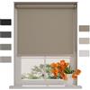 DTCH® Tenda a rullo oscurate senza fori 40 x 190 cm (LxA) Beige grigio, Misure da 40 a 240 cm di larghezza, tende a rullo per finestre senza forare, Tenda oscurante