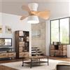 Luyaim Ventilatore Da Soffitto Con Luce Moderno, 6 Velocità, Motore DC Reversibile, Dimmerabile 3000K-6500K, APP E Telecomando, Silenzioso Plafoniera Con Ventilatore Per Cameretta Studio Salon-55CM