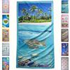 SoNiT home decor SONIT - Telo Mare Microfibra Fantasia Tartaruga, Leggero Antisabbia Asciugatura Rapida, Compatto da Viaggio, Spiaggia, Piscina Morbido Assorbente, Telo Estivo Colorato Salvaspazio