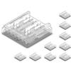 ZOREI 10 Pezzi Connettore Veloce Per Striscia Led da 12mm, Collega Led Strip 2 PIN e Cavo Alimentazione Senza Saldatura, Trasparente