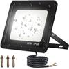 RyuuOto 50W 5000 Lumen Faretto LED Da Esterno, 72LED Bianco Freddo Faro LED Esterno, Impermeabile IP66 Faretti LED Esterno, Fari LED Da Esterno, Viene Fornito Con Cavo Di 1,5 Metri E 3 Viti Di Installazione