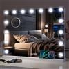 YU YUSING Specchio Trucco con Luci 80x60cm Hollywood con 18 Lampadine LED, 3 Modalità di Luce, Controllo Touch, Display Digitale, Type-C e USB, Ingrandimento 10x, da Tavolo, da Parete