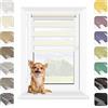 MARDOM HOME MARDOM Tende a Rullo per Finestre Senza Forare Vaniglia 67,5 x 140 cm - Tenda a Rullo Duo Giorno e Notte, Tenda a Rullo Senza Forare Klemmfix