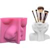 TaoYu Stampi per vasi a Forma di Mezza Faccia - Stampi in Silicone per Il Viso in Gesso, stampi per vasi di Fiori a Forma di guancia | Stampo in Silicone 3D per Supporto per guancia in Gesso