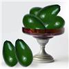 Tuxiaobu Avocado finto, 6 pezzi di avocado artificiale, in plastica, decorazione di frutta artificiale