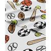 CGK Unlimited Set di Lenzuola per Letto Singolo per Bambini - Set di 3 Pezzi in Microfibra per Sport - Calcio, Basket, Calcio, Tennis e Baseball - Traspiranti e Lavabili in Lavatrice - Set di Lenzuola per Ragazzi