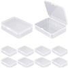 Jyvex 8Pcs Scatoline Plastica Trasparente, 8,8 x 6 x2,1cm Scatoline Trasparenti, Mini Contenitori Plastica con coperchio piccole per perline, tappi per le orecchie, e più piccoli oggetti