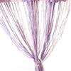 Vidillo Tenda a fili in pannelli per porte, Glitterata Argentate tenda moderna soggiorno 100x200 cm frange da muro tenda per finestra,zanzariera,divisorio di stanze,Perfetto Come Schermo(Viola-rosa)