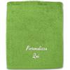 Cieffepi Home Collections Telo Bagno GOLD Personalizzabile in spugna di puro cotone (Verde)