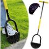 RUHUHUR Tagliabordi per prato da 107 cm, con lama in acciaio a molla, piattaforma larga a mezza luna antiruggine per erba, con impugnatura a T, strumento manuale per bordatura facile del prato