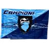 Yoeyang NARAMAKI Bandiera 90x140cm 100% Poliestere - Finale Coppa - Tifo- Azzurri Nero Blu Campioni Scudetto Napoli - int -