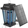 PALONE Solare Lampada Antizanzare Elettrica, 2600mAh/4500V Ricaricabile Zanzariera Elettrica USB C UV Lampada Zanzare con 7,5W/5V Pannello Solare & Cavo 3,6M Type-C per Esterno Interno
