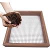 Generic Setaccio per compost in legno, multifunzione, per bonsai, riutilizzabile, antiruggine, per lavori di giardinaggio