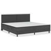 vidaXL Struttura letto a molle insacchettate in tessuto grigio 200x200 cm