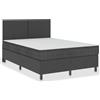 vidaXL Struttura letto a molle insacchettate in tessuto grigio 160x200 cm